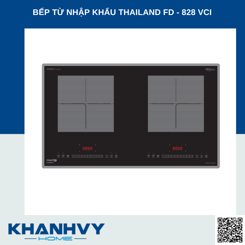 BẾP TỪ NHẬP KHẨU THAILAND FD - 828 VCI NEW 99% Outlet T6