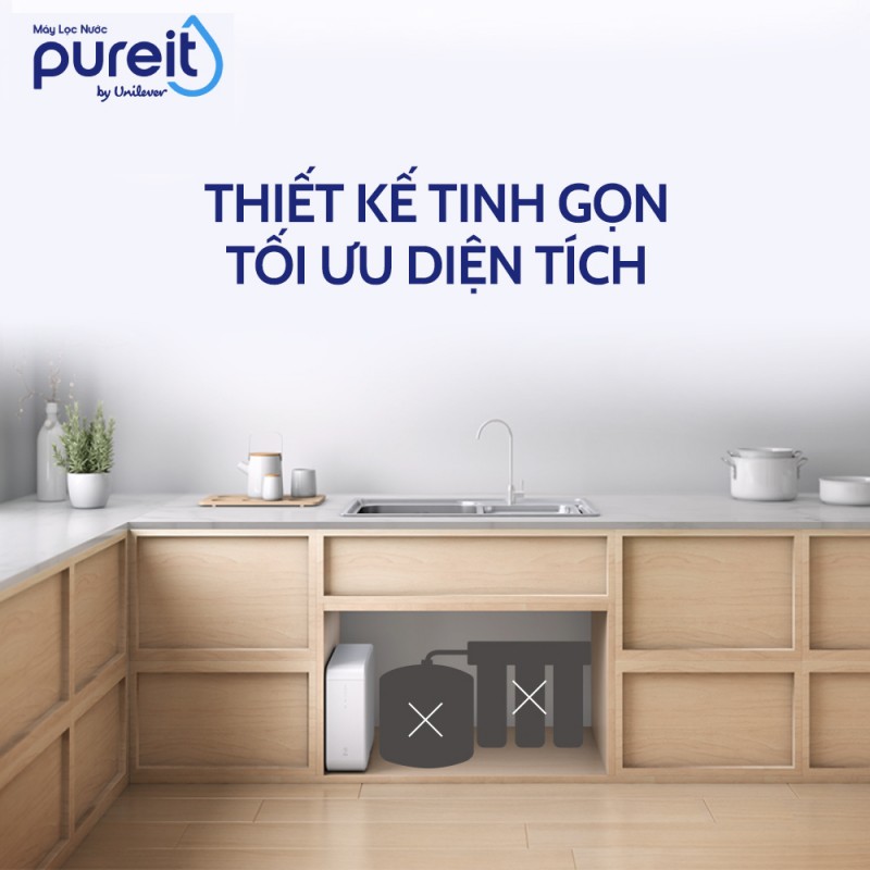Máy lọc nước âm tủ bếp Pureit Delica UR5640 SN Đà Nẵng