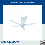 Quạt trần 5 cánh KDK Z60WS White
