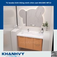 Tủ lavabo kính thông minh chìm cam MAAMO MF13