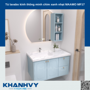Tủ lavabo kính thông minh chìm xanh nhạt MAAMO MF17