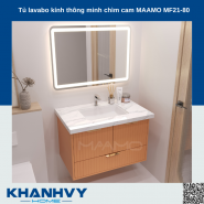 Tủ lavabo kính thông minh chìm cam MAAMO MF21-80