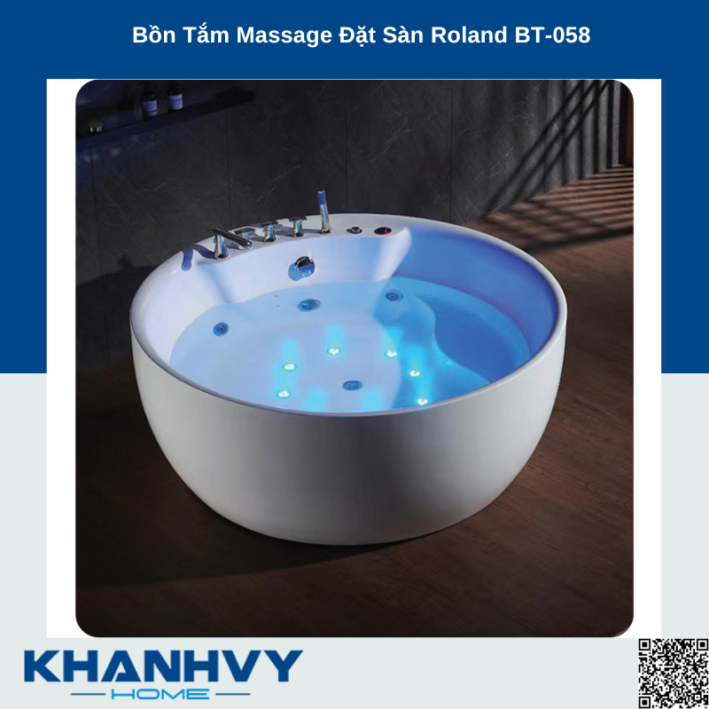 Bồn Tắm Massage Đặt Sàn Roland BT-058