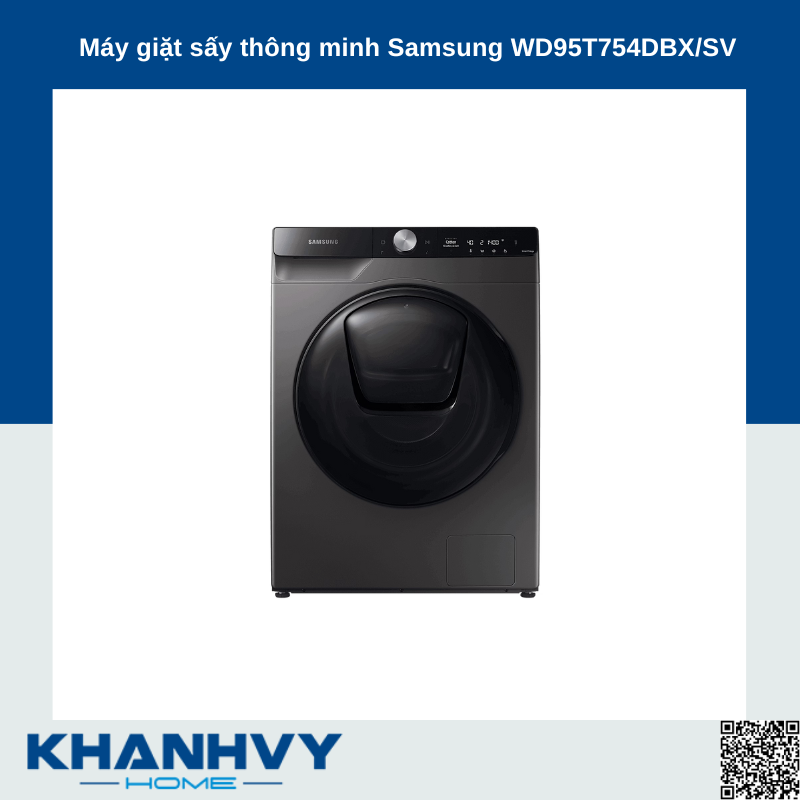 Máy giặt sấy thông minh Samsung WD95T754DBX/SV