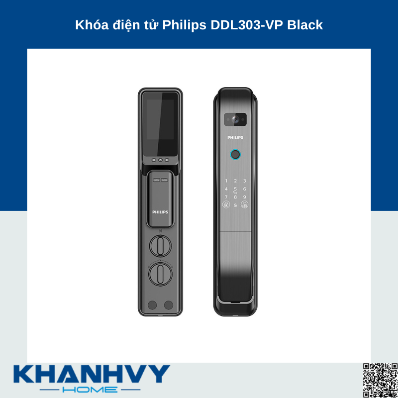 Khóa điện tử Philips DDL303-VP Black