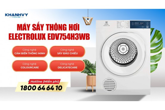 Hướng Dẫn Sử Dụng Máy Sấy Thông Hơi Electrolux EDV754H3WB Hiệu Quả Nhất