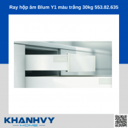 Ray hộp âm Blum Y1 màu trắng 30kg 553.82.635