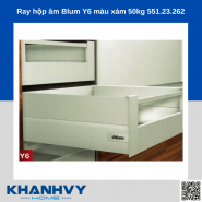 Ray hộp âm Blum Y6 màu xám 50kg 551.23.262