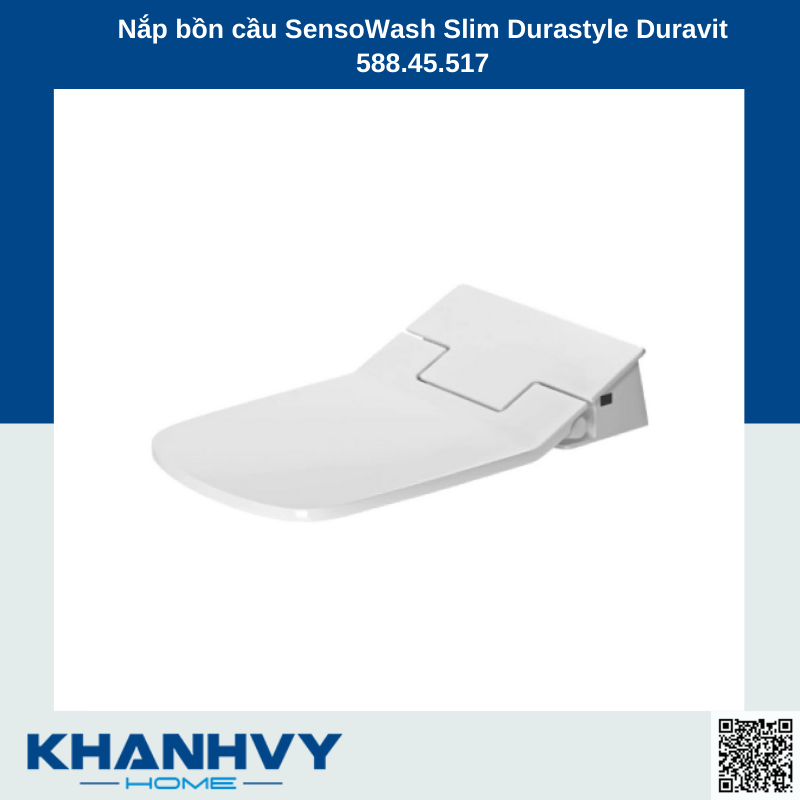 Nắp bồn cầu SensoWash Slim Durastyle Duravit 588.45.517