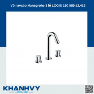 Vòi lavabo Hansgrohe 3 lỗ LOGIS 150 589.52.413