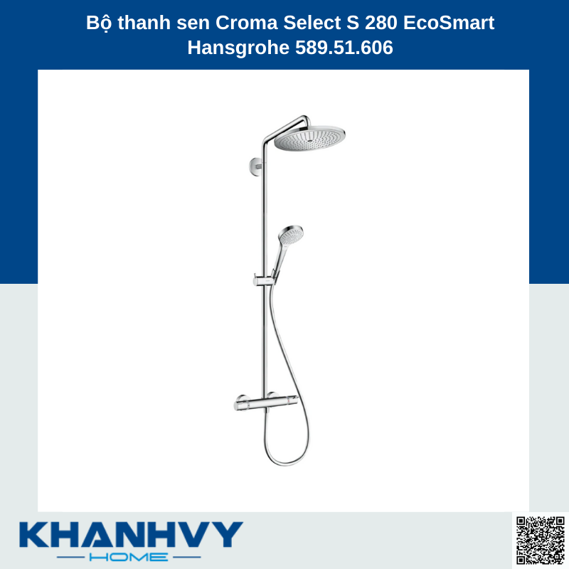 Bộ thanh sen Croma Select S 280 EcoSmart Hansgrohe 589.51.606