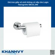 Giá treo giấy vệ sinh không có nắp che Logis Hansgrohe 580.61.340