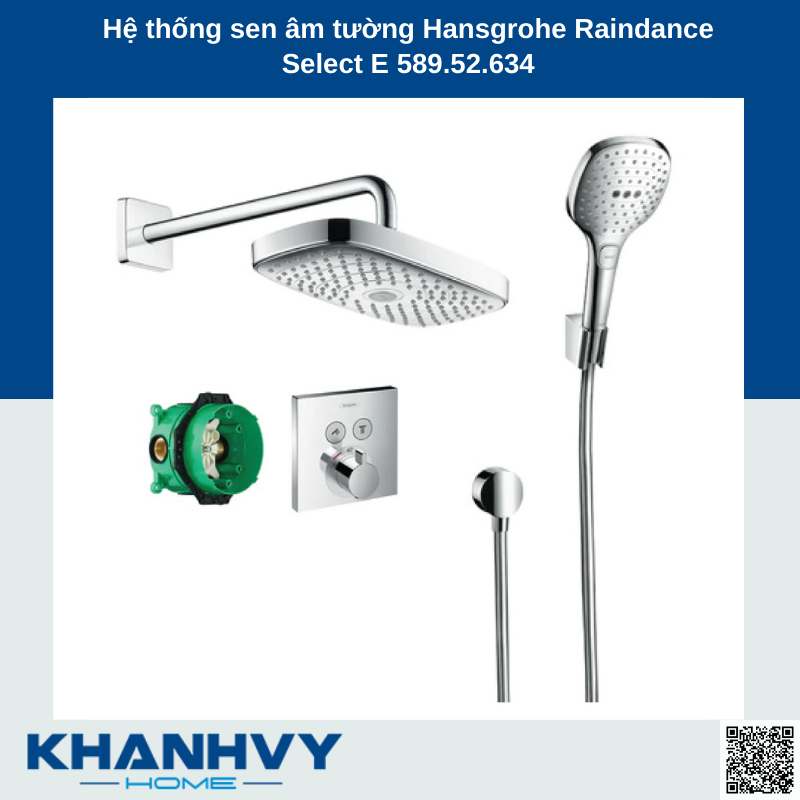 Hệ thống sen âm tường Hansgrohe Raindance Select E 589.52.634