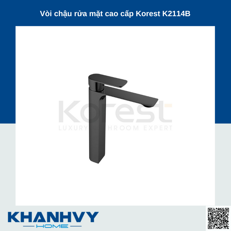 Vòi chậu rửa mặt cao cấp Korest K2114B