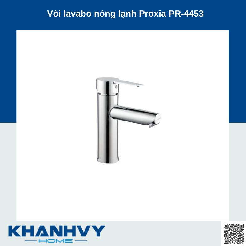 Vòi lavabo nóng lạnh Proxia PR-4453