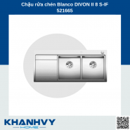 Chậu rửa chén Blanco DIVON II 8 S-IF 521665