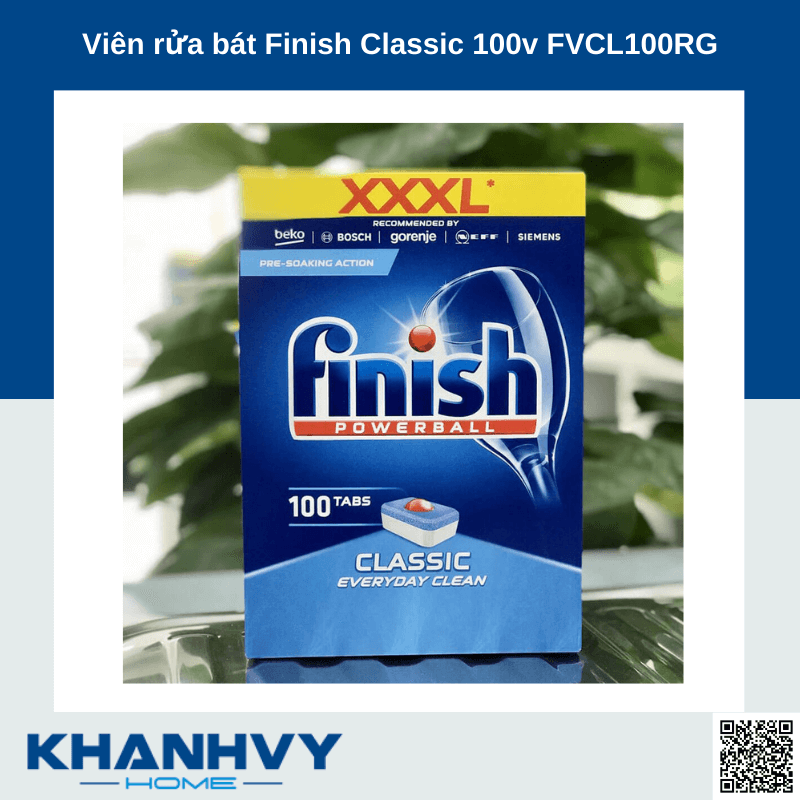 Viên rửa bát Finish Classic 100v FVCL100RG