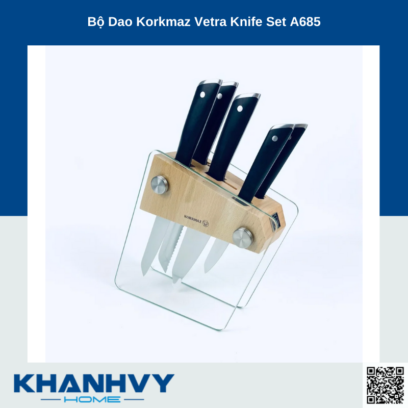 Bộ dao Korkmaz Vetra Knife Set A685 Châu Âu KT Đà Nẵng
