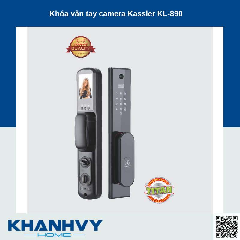 Khóa vân tay camera Kassler KL-890