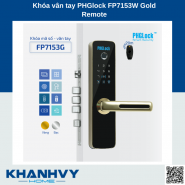Khóa vân tay PHGlock FP7153W Gold Remote
