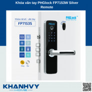 Khóa vân tay PHGlock FP7153W Silver Remote