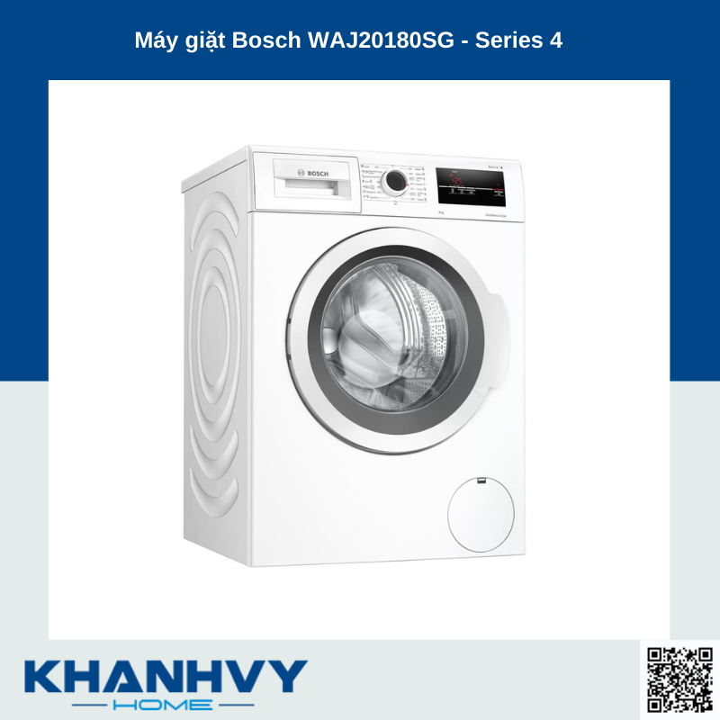 Máy giặt Bosch WAJ20180SG TGB 8kg - Series 4