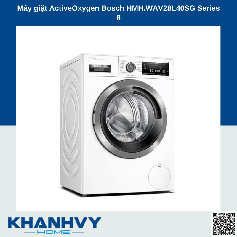 Máy giặt ActiveOxygen Bosch HMH.WAV28L40SG 9kg Series 8