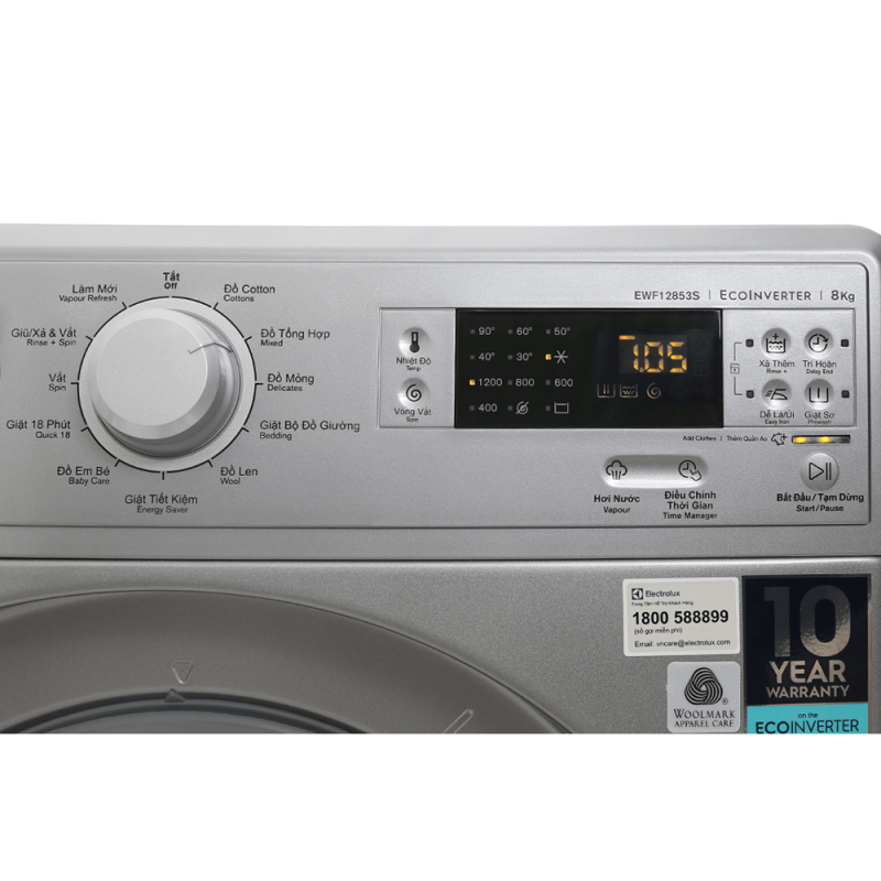 Máy giặt Electrolux 8kg EWF12853S 