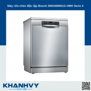 Máy rửa chén độc lập Bosch SMS46MI01G HMH Serie 4 14 bộ