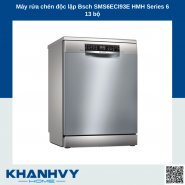 Máy rửa chén độc lập Bosch HMH.SMS6ECI93E Series 6 13 bộ, Home connect KT Đà Nẵng