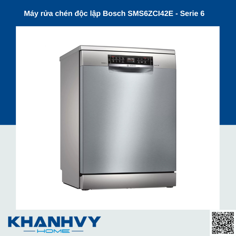 Máy rửa chén độc lập Bosch SMS6ZCI42E - Serie 6