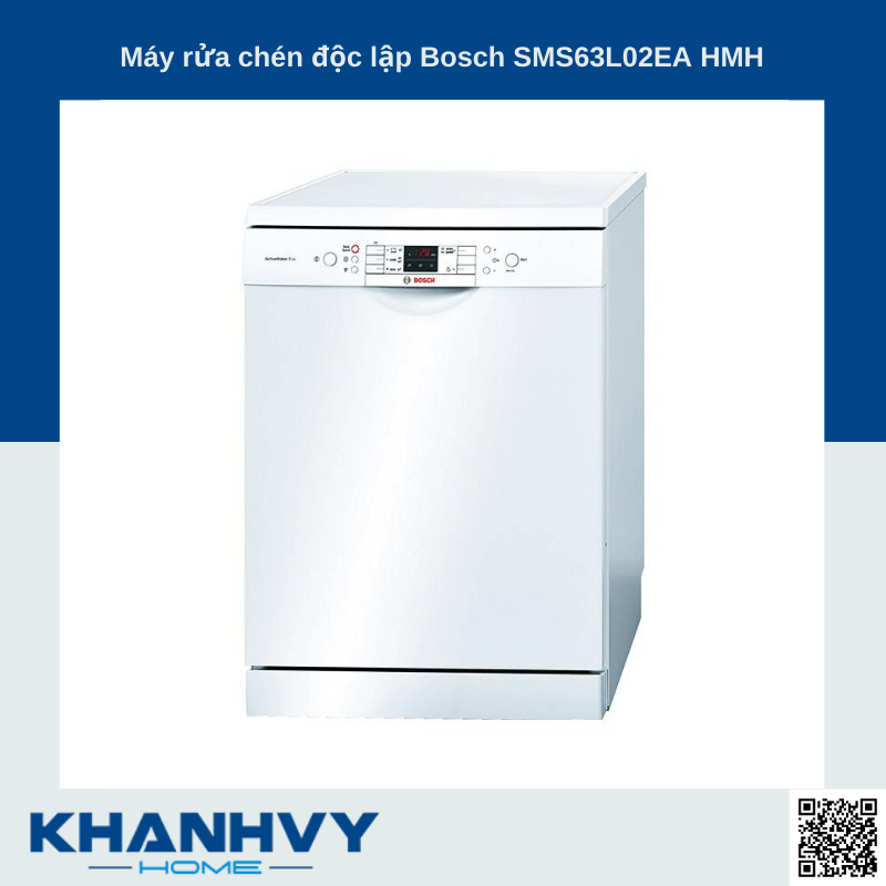 Máy rửa chén độc lập Bosch HMH.SMS63L02EA Series 6, 12 bộ