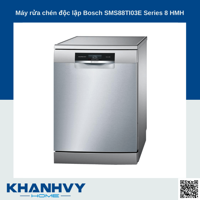Máy rửa chén độc lập Bosch HMH.SMS88TI03E Series 8 13 bộ