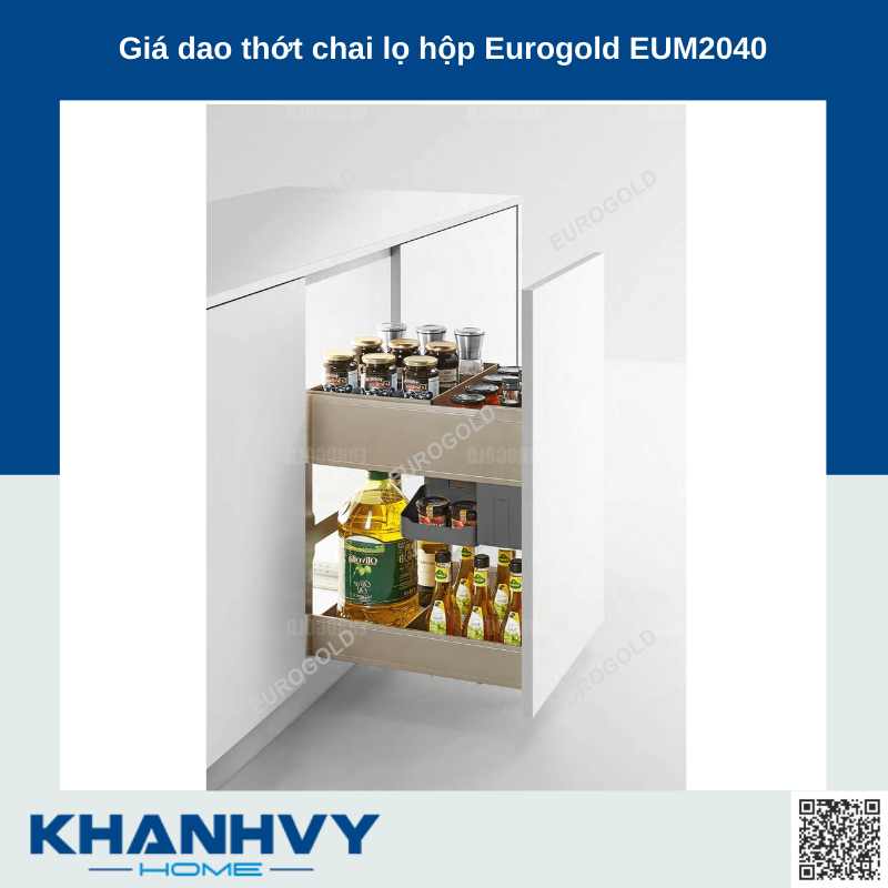 Giá dao thớt chai lọ hộp Eurogold EUM2040