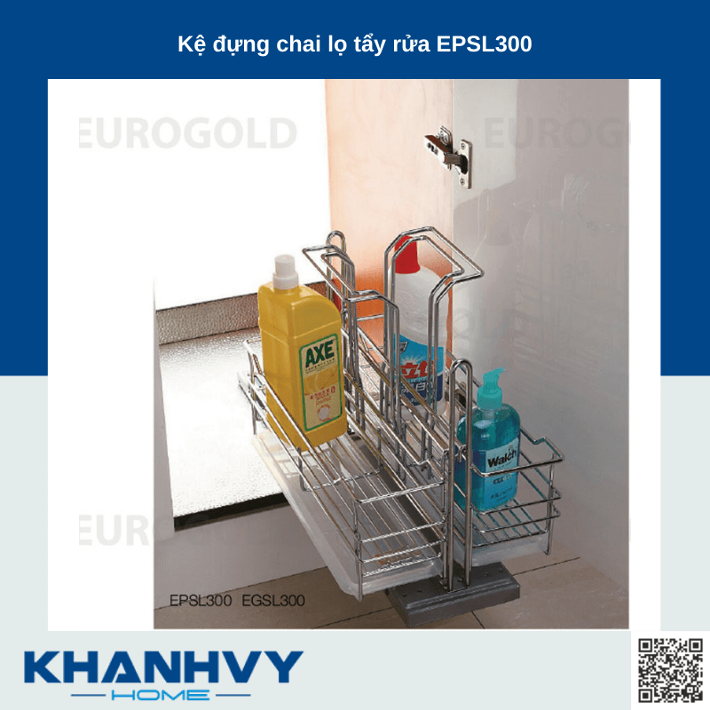 Kệ đựng chai lọ tẩy rửa Eurogold EPSL300