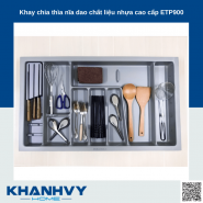 Khay chia thìa nĩa dao chất liệu nhựa cao cấp Eurogold ETP900