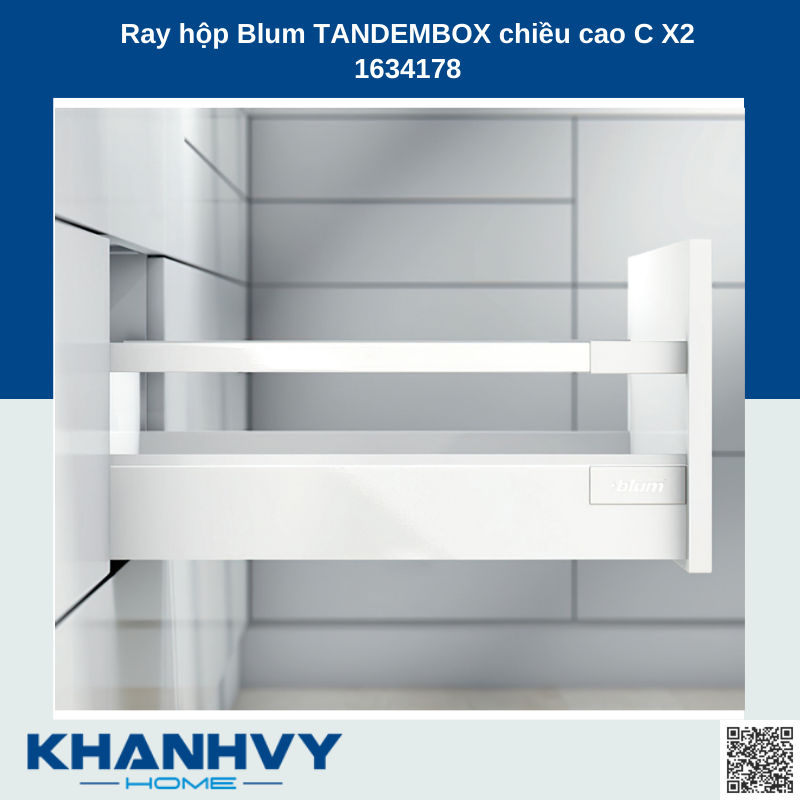 Ray hộp Blum TANDEMBOX chiều cao C X2 1634178