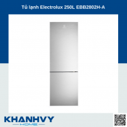 Tủ lạnh Electrolux 250L EBB2802H-A