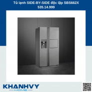 Tủ lạnh SIDE-BY-SIDE độc lập SMEG SBS662X 535.14.999