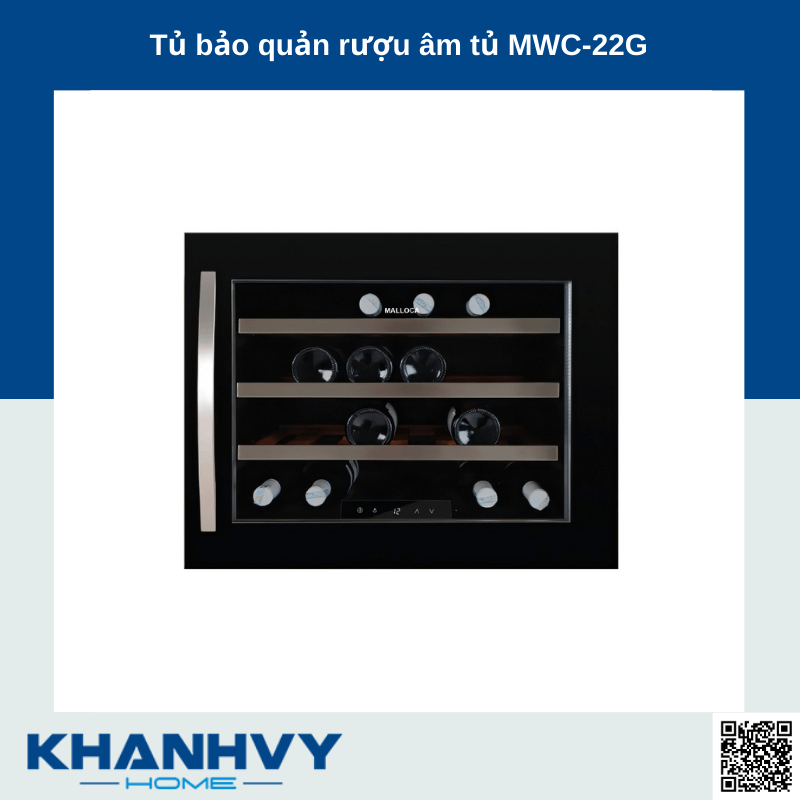 Tủ bảo quản rượu âm tủ MWC-22G
