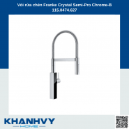 Vòi rửa chén Franke Crystal Semi-Pro Chrome-B 115.0474.627