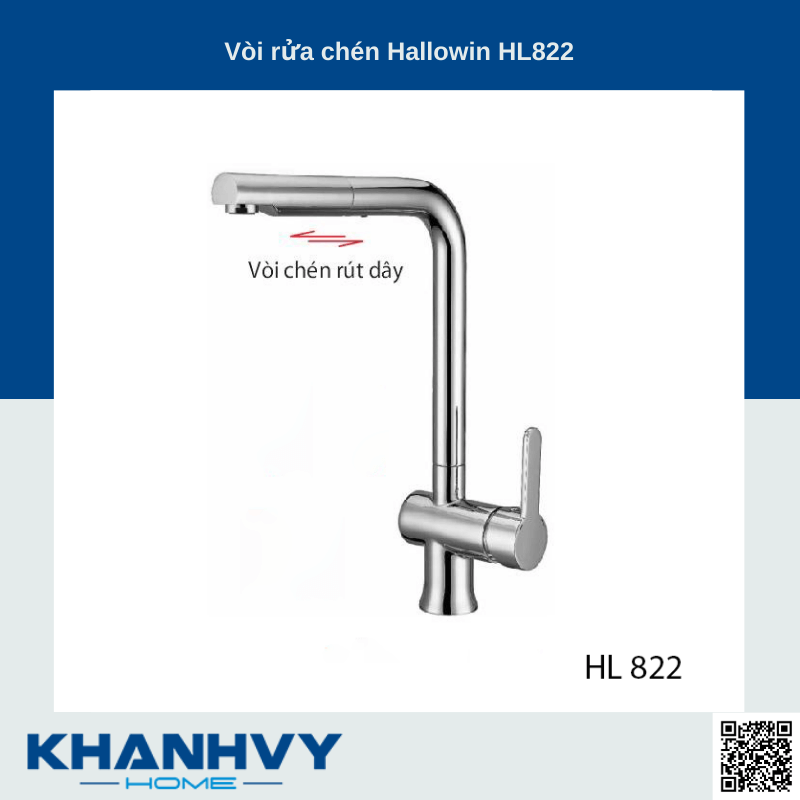 Vòi rửa chén Hallowin HL822 NEW 99% Outlet T6