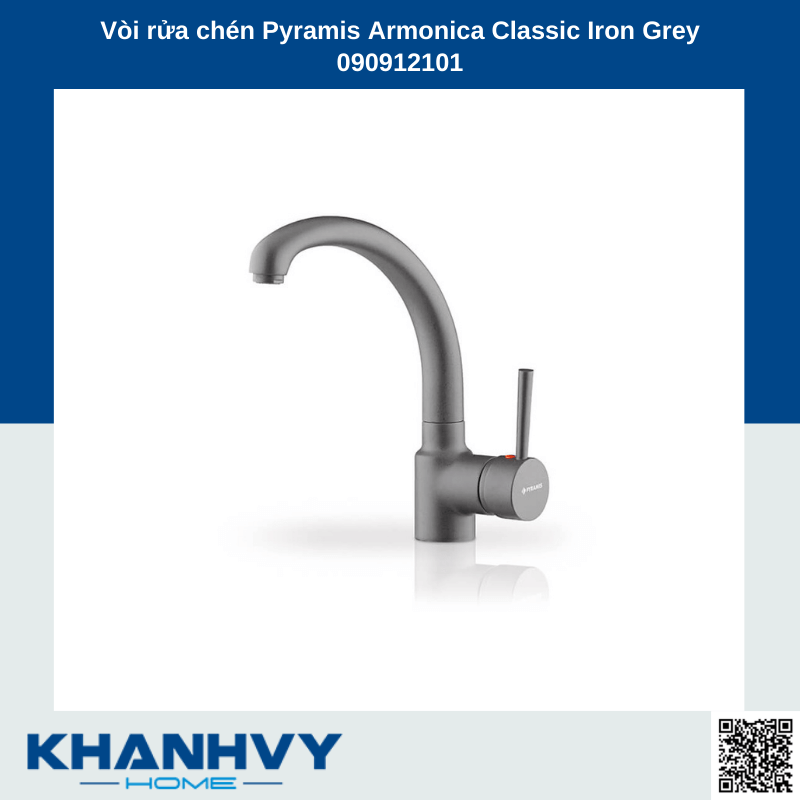 Vòi rửa chén Pyramis Armonica Classic Iron Grey 090912101