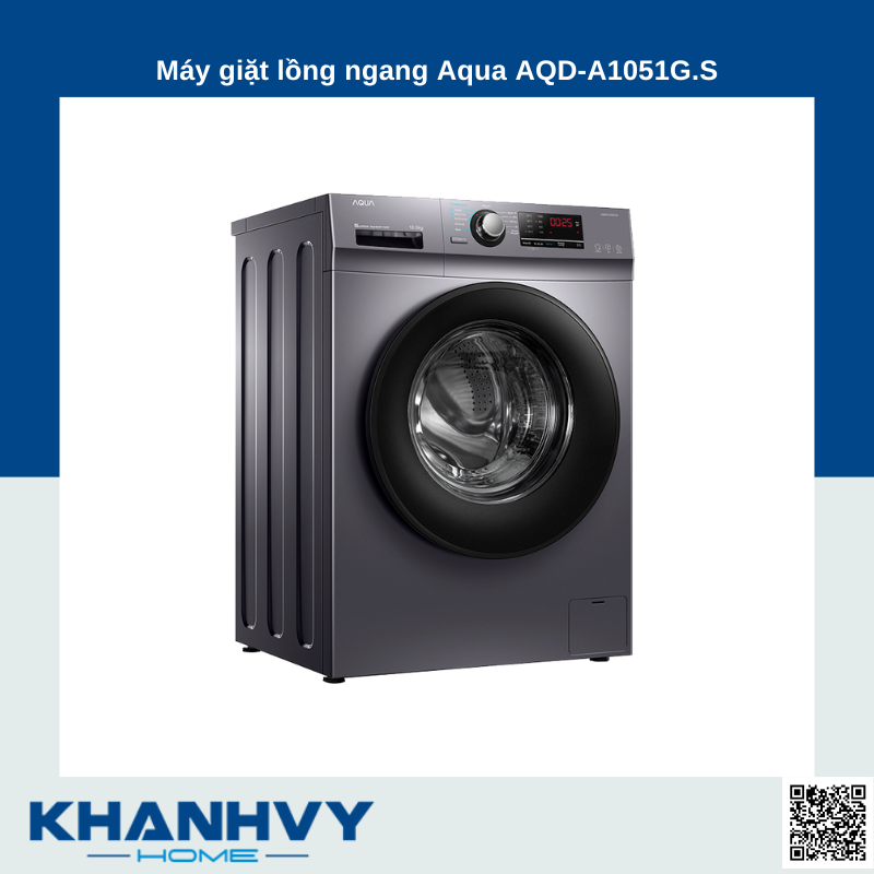 Máy giặt lồng ngang Aqua AQD-A1051G.S
