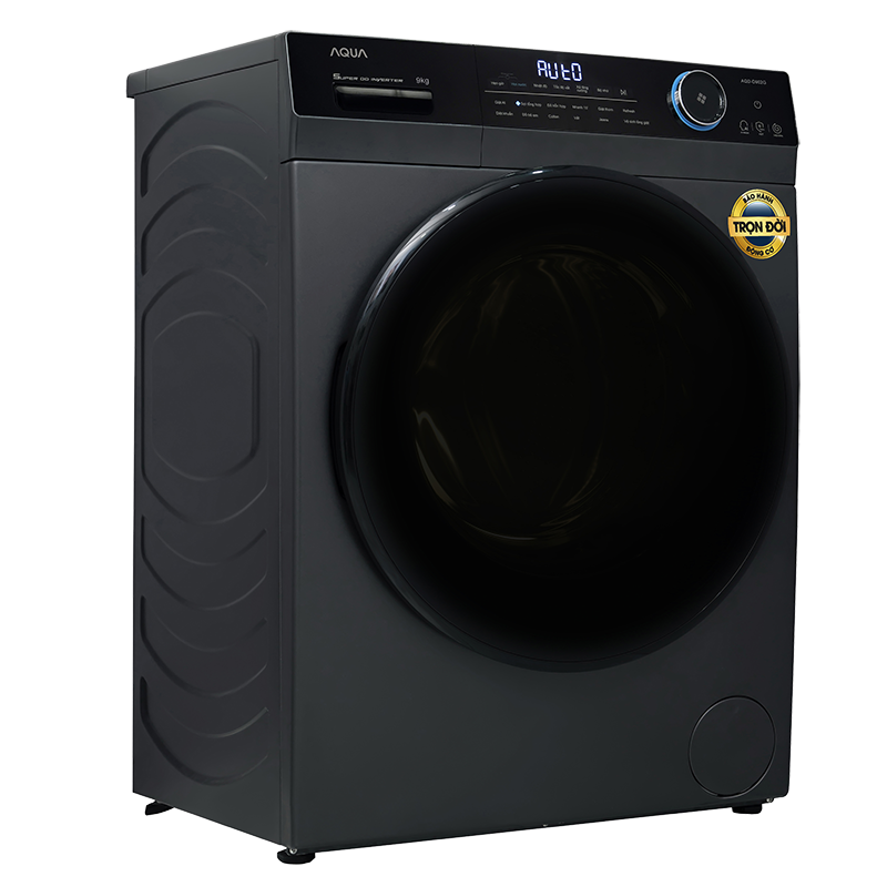 Máy giặt lồng ngang Aqua AQD-D902G.BK