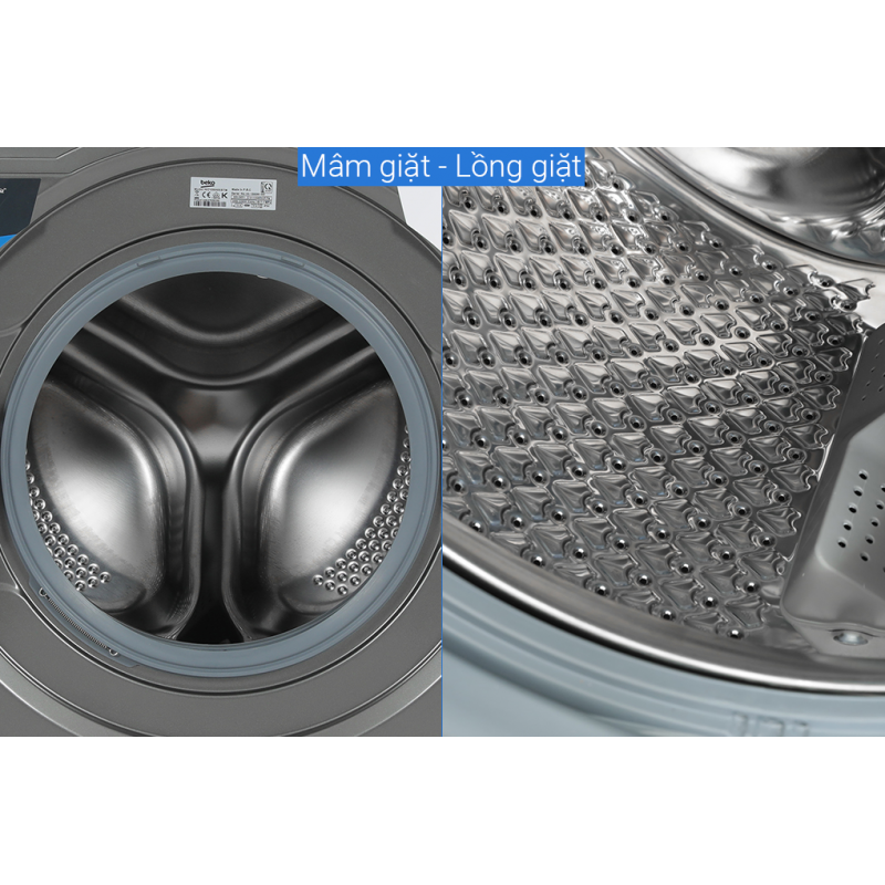 Máy giặt độc lập Beko WCV9648XSTM