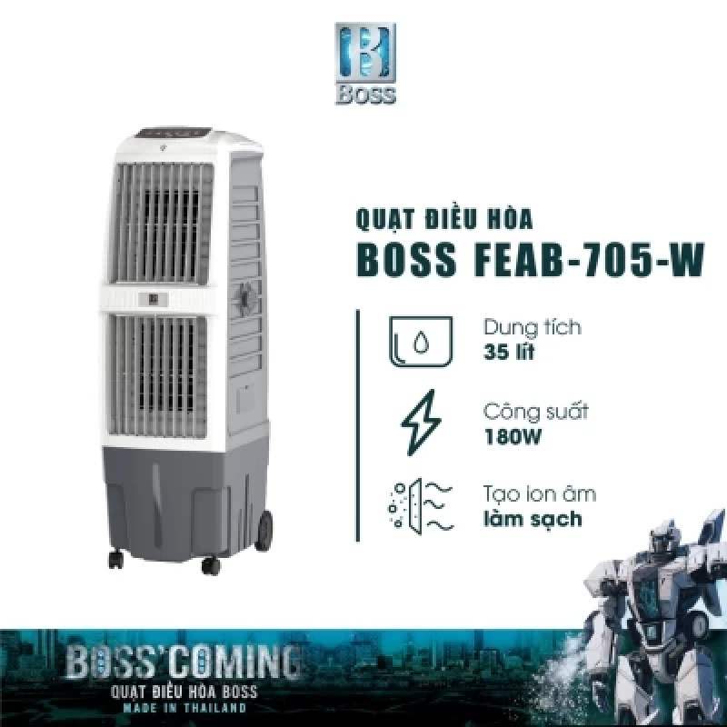 Quạt điều hòa không khí Boss FEAB-705-W