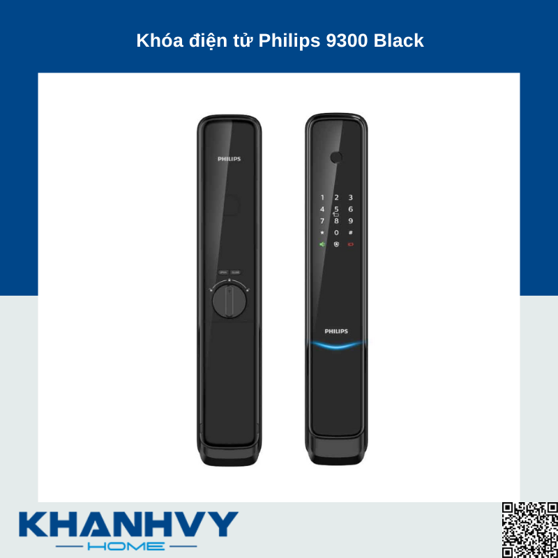Khóa điện tử Philips 9300 Black