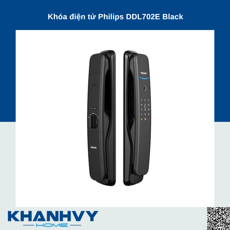 Khóa điện tử Philips DDL702E Black