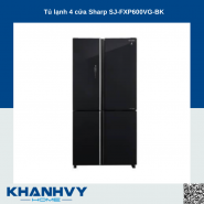 Tủ lạnh 4 cửa Sharp SJ-FXP600VG-BK